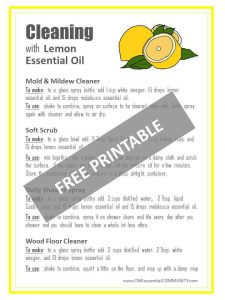 Healthy 8 DIY Recipes for Cleaning with Lemon Essential Oil