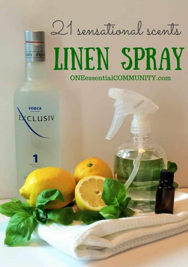 Love this! DIY linen sprays in 21 amazing scents {with FREE PRINTABLE of all the recipes} -- there are citrus ones, floral ones, calming blends, energizing recipes, bedtime pillow sprays, and more! Perfect way to freshen upholstered furniture, pillows, rugs, draperies, clothes, towels, sheets, and more!