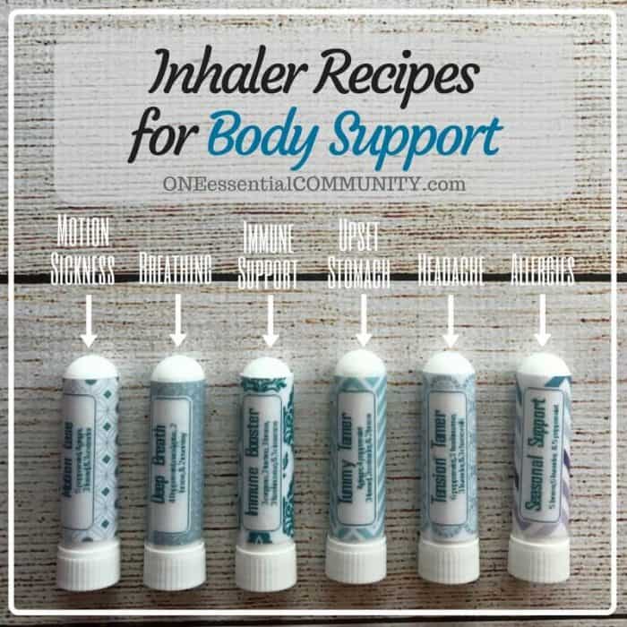 24 Essential Oil Inhaler Recipes {FREE Printable Labels} - One ...