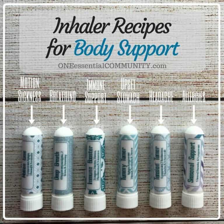 24 Essential Oil Inhaler Recipes {FREE Printable Labels} - One ...