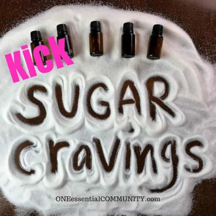 kick sugar cravings with essential oils - best essential oils, diffuser blends, roller bottle recipes, and inhalers to curb cravings, stop binging, and feel satiated