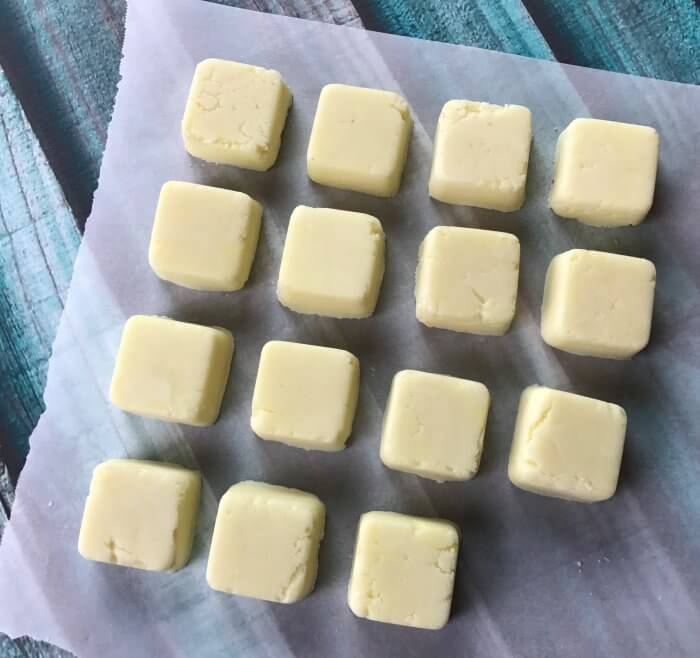 These DIY bath melts are loaded with decadent butters and good-for-your-skin essential oils. Plus they smell amazing! click for the recipe and step-by-step instructions to make these super moisturizing, skin softening, and great-smelling bath melts.