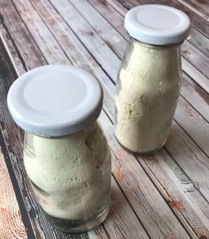 DIY oatmeal milk bath soothes dry, irritated skin plus it has the great calming aroma of lavender essential oil