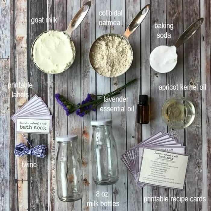 Lavender, Oatmeal, & Milk Bath Soak for Dry Skin One Essential Community