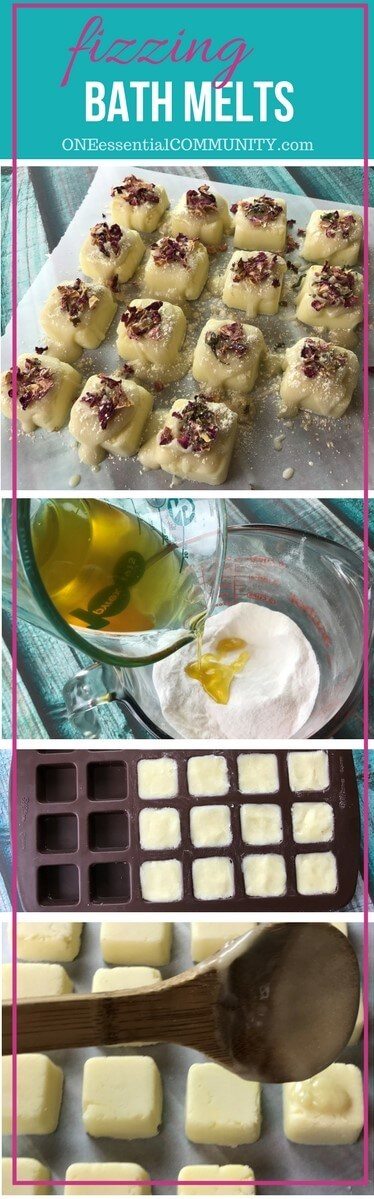 These DIY bath melts are loaded with decadent butters and good-for-your-skin essential oils. Plus they smell amazing! click for the recipe and step-by-step instructions to make these super moisturizing, skin softening, and great-smelling bath melts.