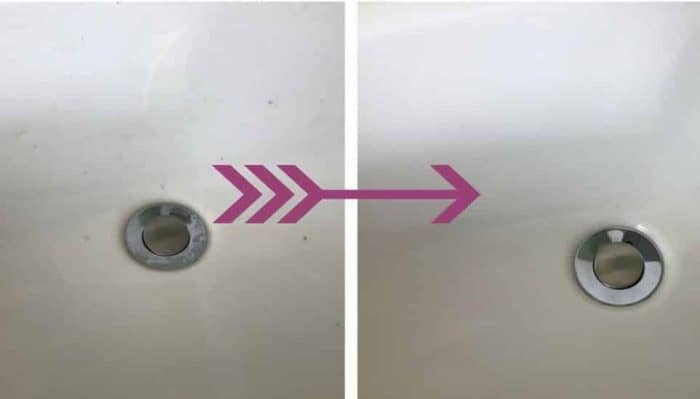 DIY Soft Scrub Recipe with Essential Oils - Great for cutting through soap scum, erasing stains, restoring shine to sinks, disinfecting ...