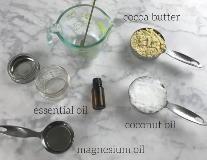 homemade magnesium body butter {with essential oils} to improve sleep, reduce stress, calm mood, increase energy, and soothe cramps & aches