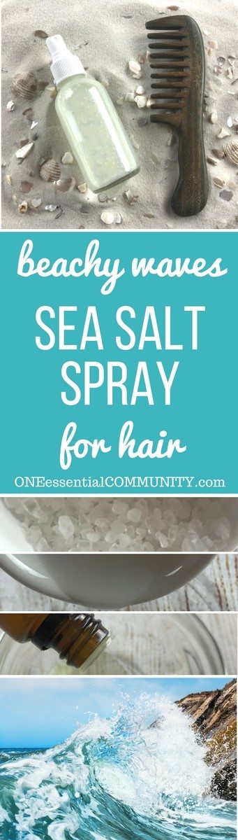 all natural DIY recipe with essential oils for perfectly imperfect soft, textured beachy waves with added volume and fullness