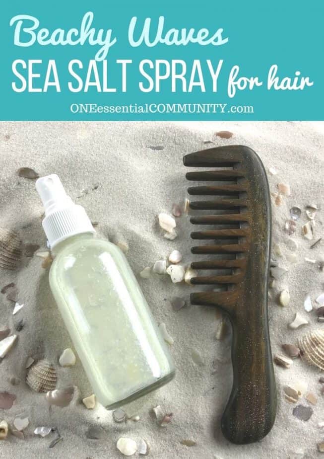 all natural DIY recipe with essential oils for perfectly imperfect soft, textured beachy waves with added volume and fullness