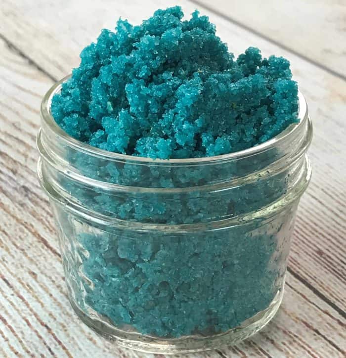 This homemade foot scrub has extra "oomph" to get dry, cracked heels and tough soles sandal ready. And it smells amazing!! made with lemongrass, chamomile, and lavender essential oils.