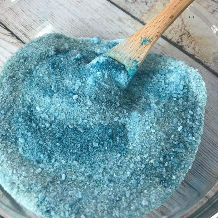 This homemade foot scrub has extra "oomph" to get dry, cracked heels and tough soles sandal ready. And it smells amazing!! made with lemongrass, chamomile, and lavender essential oils.
