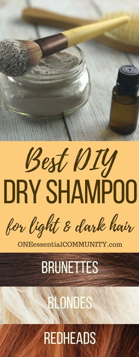 best dry shampoo recipe -- adds volume to hair, gives instant lift to roots, & it smells amazing! customize for blondes, brunettes, & redheads