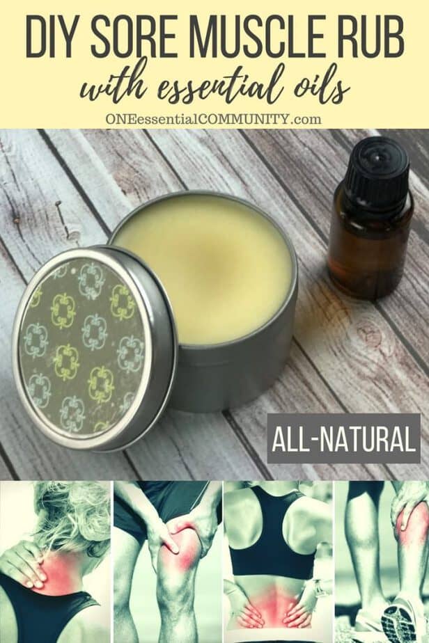 DIY Sore Muscle Rub with essential oils - One Essential Community