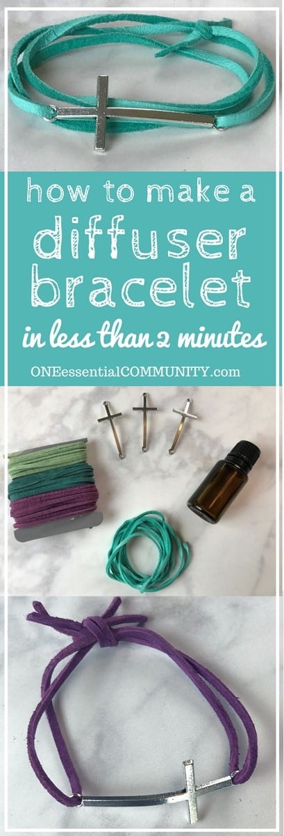Make your own DIY essential oil diffuser bracelet with just a couple of supplies, less than 2 minutes to make, and no special craft skills needed. Fun for a girls night or make & take class. Plus there are lots of ideas for how to customize the scent of your diffuser bracelet to suit your mood: energizing to wake you up, lift your spirits, calm & relax, focus & concentrate, support immune system, and rev up your libido.