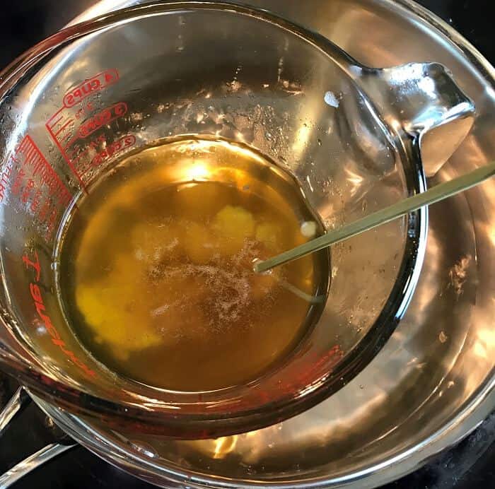 butters and oil completely melted