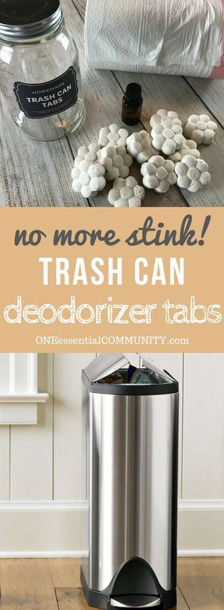 Trash Can Deodorizer Tabs One Essential Community Freshen And Eliminate Trash Can Odors Naturally With These Easy To Make Homemade Essential