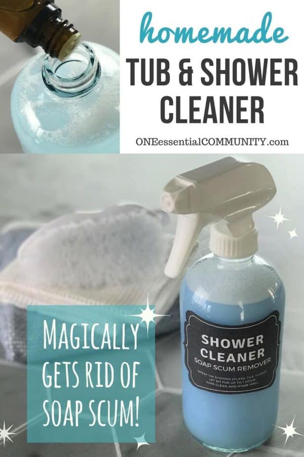Homemade Shower Cleaner One Essential Community