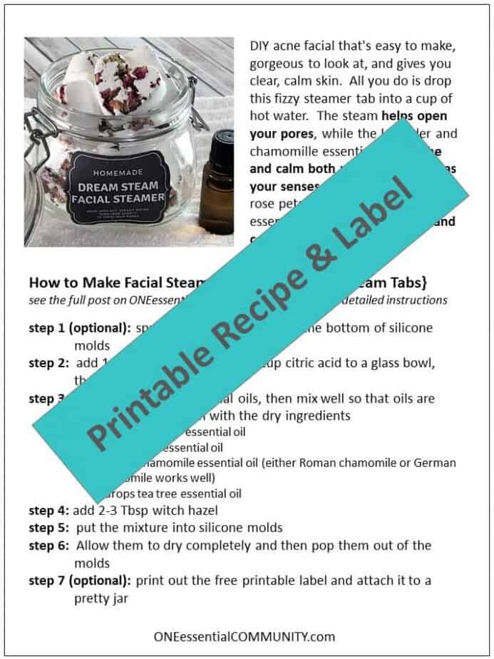 Lush copycat DIY acne facial tabs tighten pores, clear up acne, calm skin, & alleviate redness. naturally gentle & made with essential oils. DIY acne treatment, essential oil recipe, essential oils for acne, homemade facial, DIY facial, DIY essential oil, doTERRA, Young Living