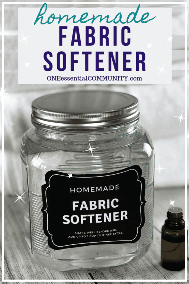 Homemade Fabric Softener made With Essential Oils One Essential 