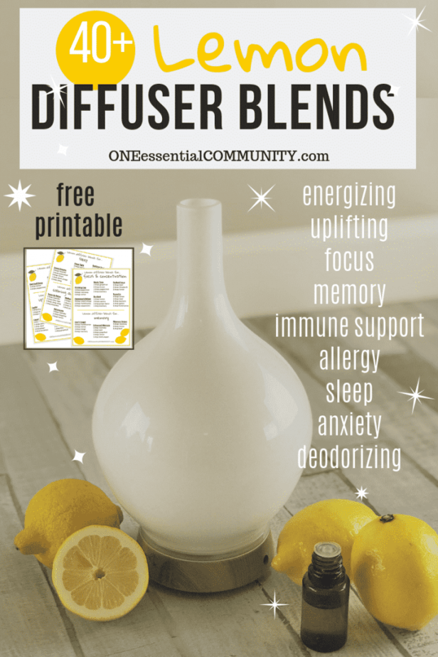 Lemon Diffuser Blends Free Printable One Essential Community