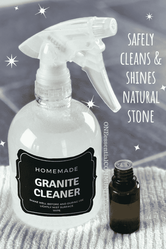 Diy Granite Cleaner Made With Essential Oils One Community Best Diy Granite Cleaner Ever Safely Cleans Shines Natural Stone Like Marble