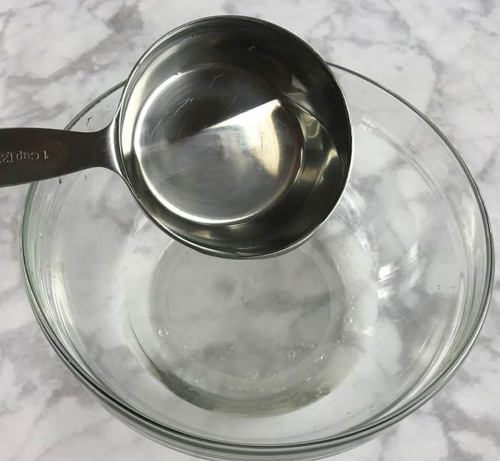 adding Sal Suds to mixing bowl