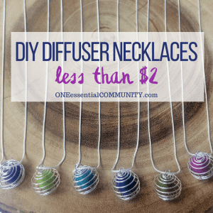 DIY diffuser necklaces for less than $2 by oneessentialcommunity.com