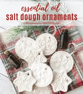 Essential oil salt dough ornaments title image