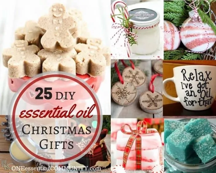 25 DIY essential oil Christmas gifts