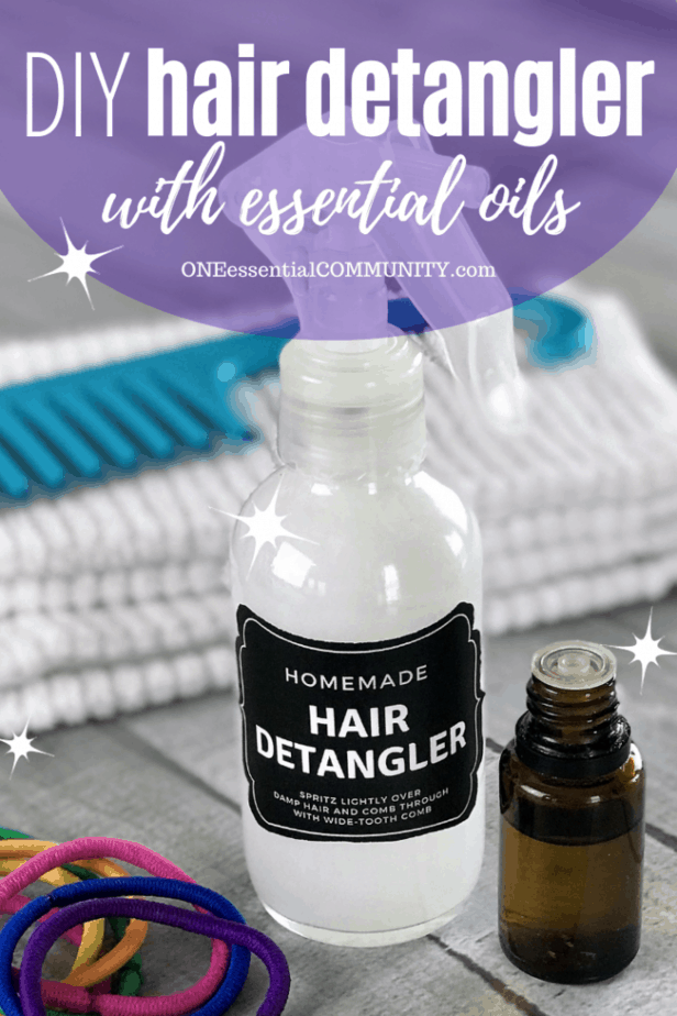 DIY hair detangler with essential oils