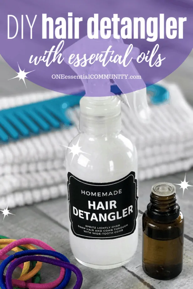 DIY hair detangler with essential oils