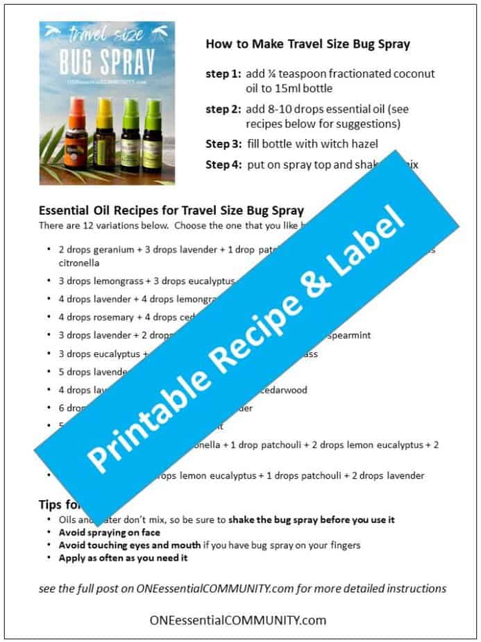 link to free printable recipe and labels
